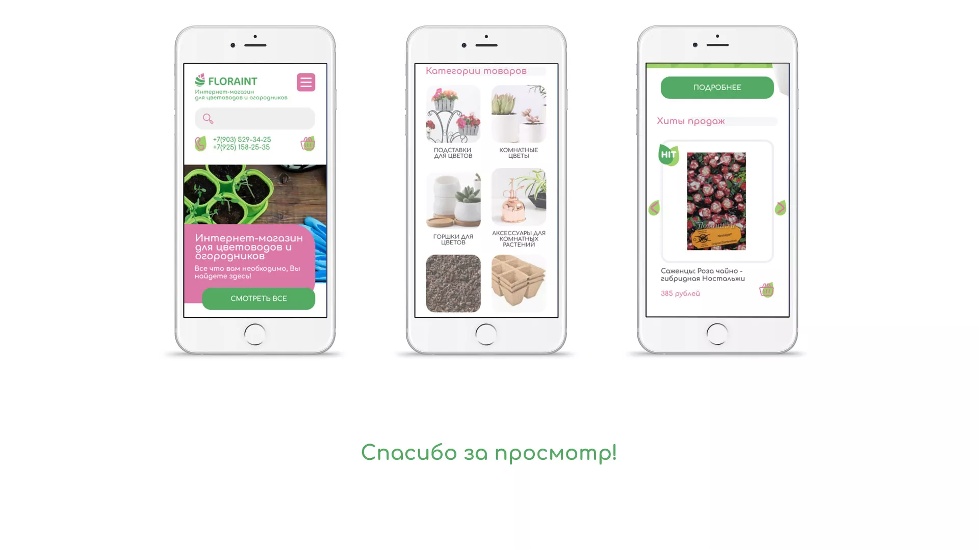 Создание логотипа и интернет-магазина «FLORAINT» в Пошехонье